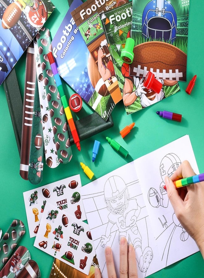 BenLouis 168Pcs Football Party Favors Sports Football Theme Birthday Party Favors Coloring Books Bulk for Kids Football Party Team Gift Goodie Bag Fillers Classroom games Rewards Supplies - Image 4